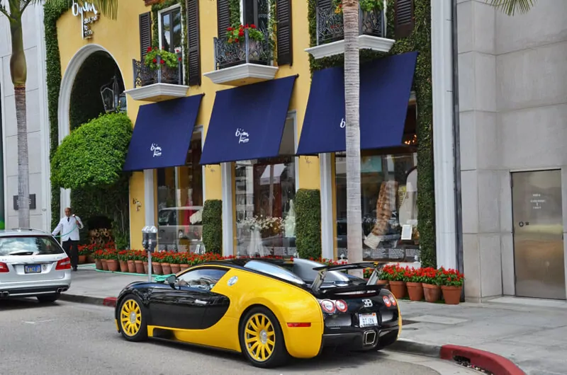 Bugatti auf dem Rodeo Dr.