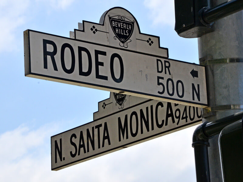 Rodeo Drive Straßenschild
