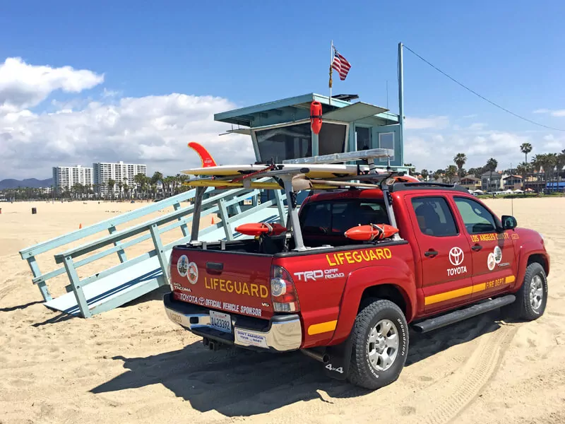 Baywatch am Venice Beach Los Angeles