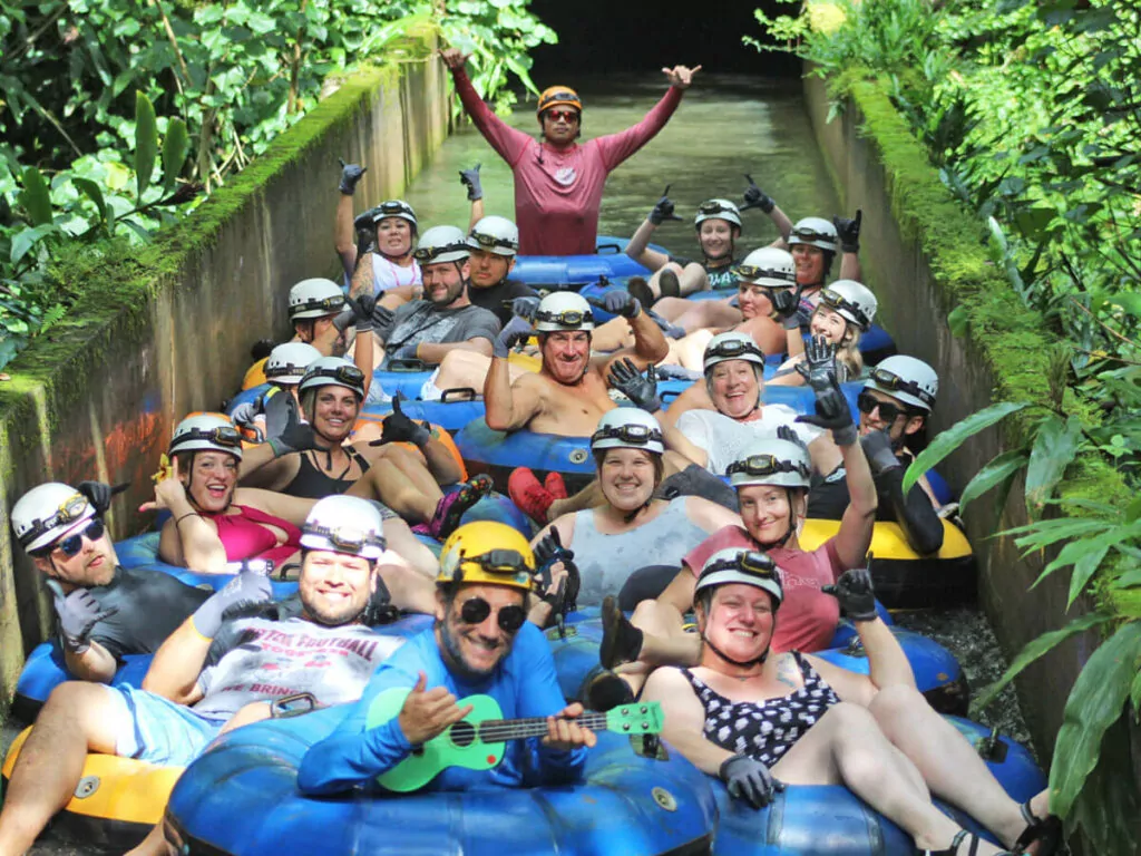 Tubing Kauai - 412 Gruppenbild vom Tubing auf Kauai