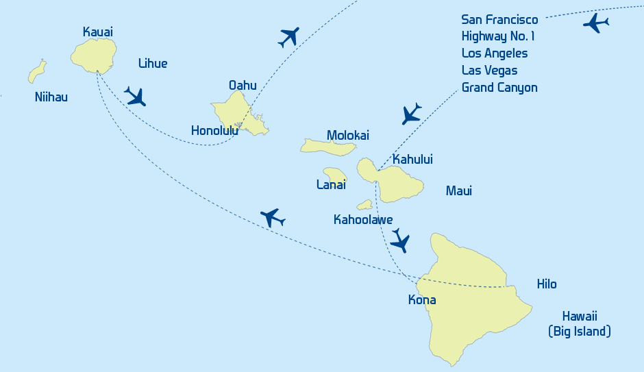 Südwesten USA + Hawaii Reise Routenvorschlag