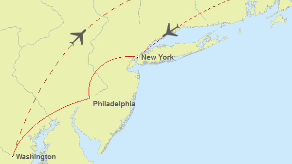 New York bis Washington Routenvorschlag