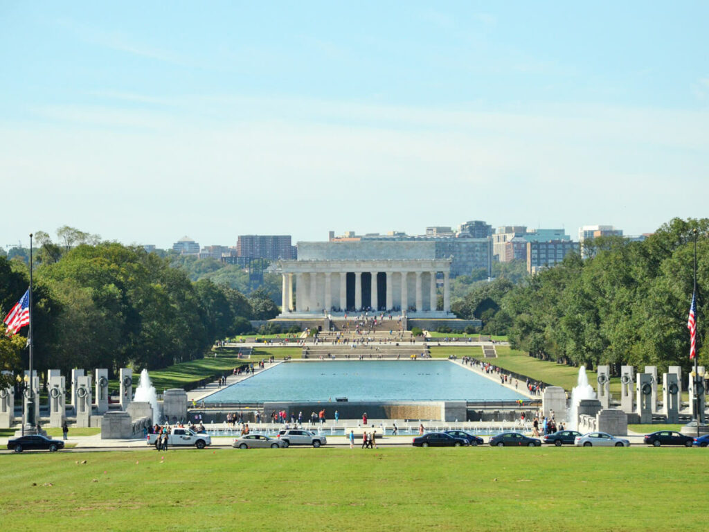 National Mall Blick zu Lincoln