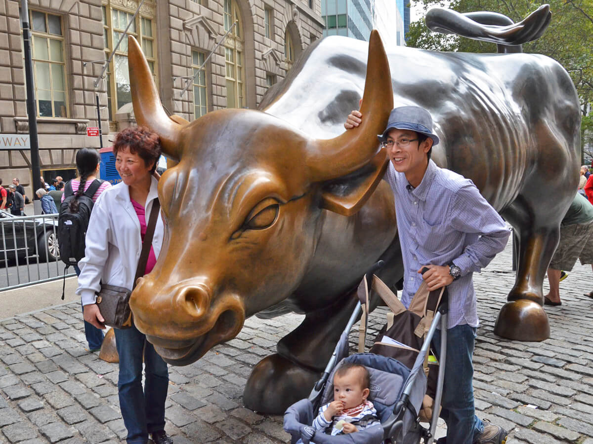 Charging Bull Besuch im New York Urlaub