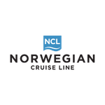 Norwegian Cruise Line Logo mit NCL-Emblem in Schwarz und Blau, klar erkennbar mit markantem Schriftzug und farblichem Akzent.