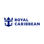 Blaues Royal-Caribbean-Logo mit Schriftzug und markantem Kreuzsymbol, das die Marke klar und wiedererkennbar darstellt.