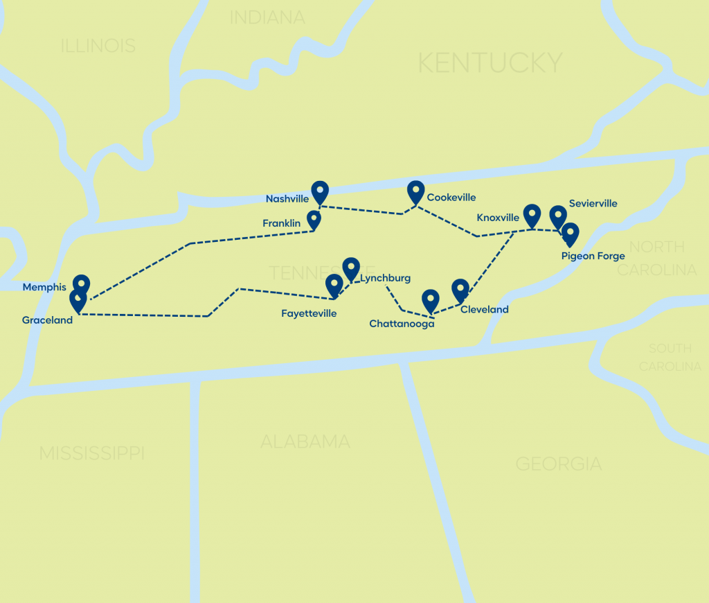 Sound of Tennessee Rundreise: 13 Tage zwischen Nashville & Smoky Mountains