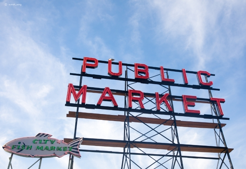 seattle pike place market Two Worlds. One Journey. Washington & Seattle Rundreise